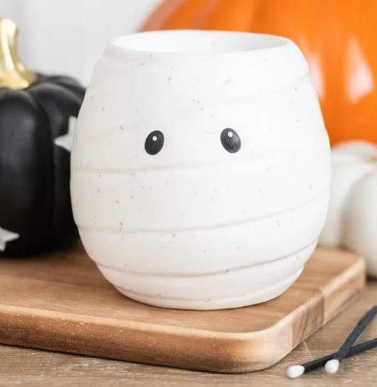 Mummy tea light wax burner