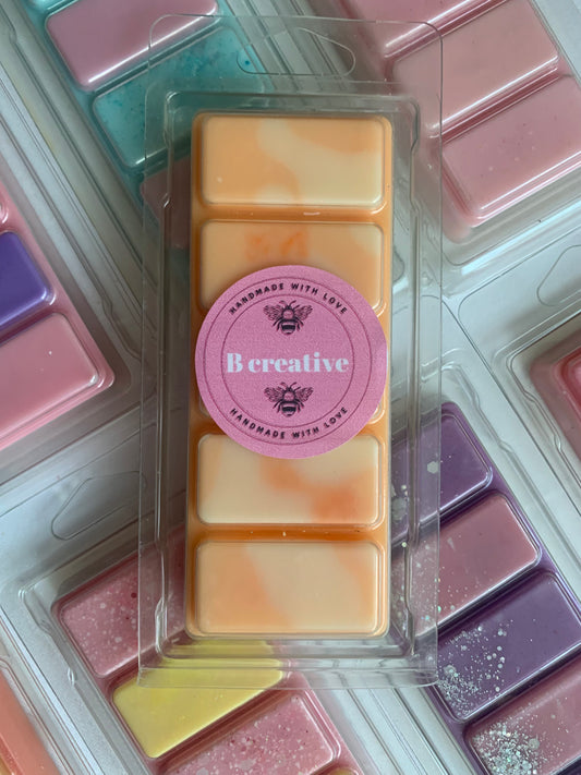 Marshmallow and pink lychee wax melt