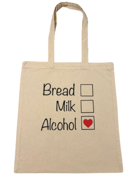 Customisable Funny shopping list tote bag